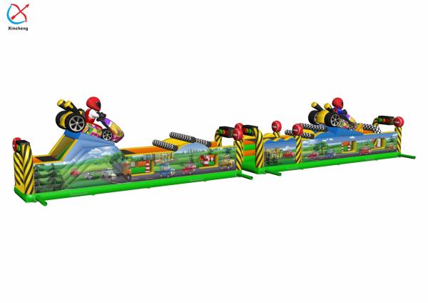 Manufacturer Giant Inflatable Obstacle Course Race Car Obstacle Course Bounce House