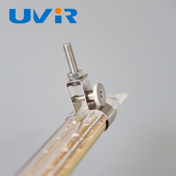 Portalamparas cerámico plateado IR de 15x33mm para lámparas de onda corta de tubo doble