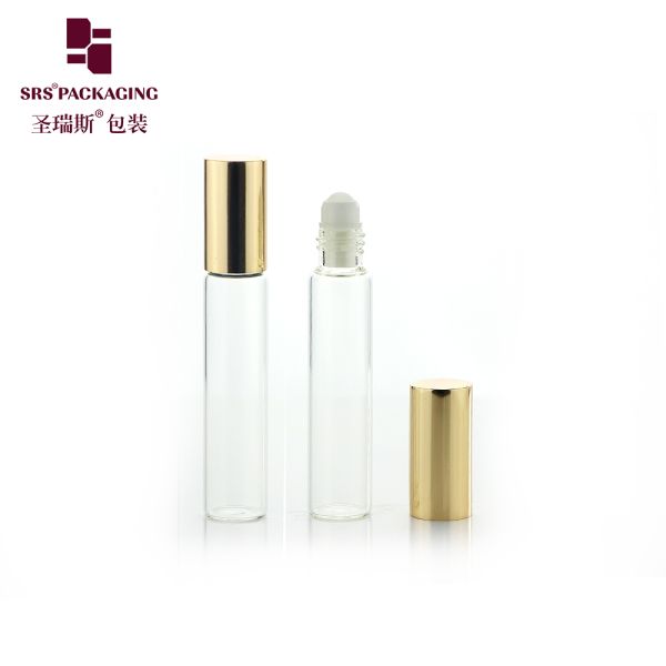 Wholesale 5ml Amber Glass Roll on Bottle  in Stock Empty Cosmetic Packaging Ready to Ship