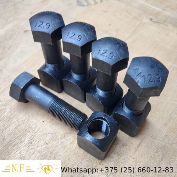 3b2968 Hex Bolt And Nut For E320 Excavator Track Roller Bolt Single Flange