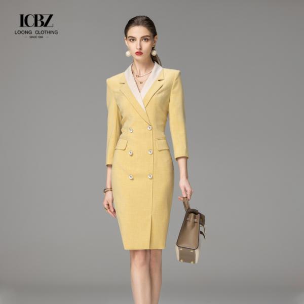 Женский двухкомпонентный офисный формальный юбки костюм в цветах и полиэстерные волокна ткани