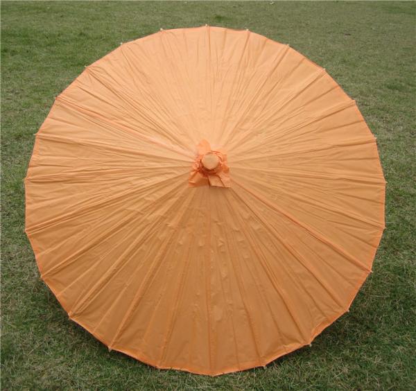 Wedding Party Chinese Paper Parasols Umbrella Solid Color 57cm Length 42cm Radius