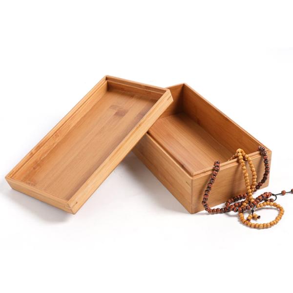 Handmade Biodegradable Bamboo Storage Box Gift Crafts Boxes Bamboo or Custom Wood