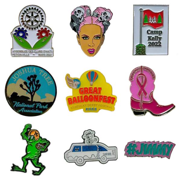 Custom Enamel Pin Lapel Pin with Custom Color Customer Logo and Environmental Friendly Material