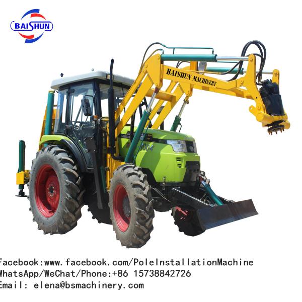 Hydraulic Vibrating Pile Driver Pole Erection Machine With 150-2000mm Drilling Diameter