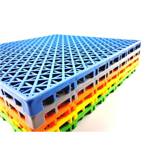 Double Tier 250 * 250 * 12.7 mm Outdoor Sports Flooring Low Heat Reflection