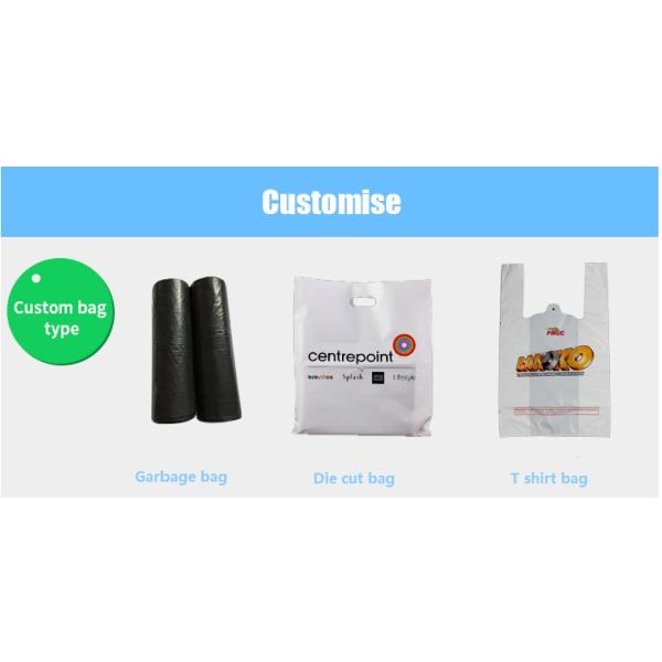Polythene PBAT Cornstarch Carrier Bags Heat Seal Flexo Printing ROHS Approved