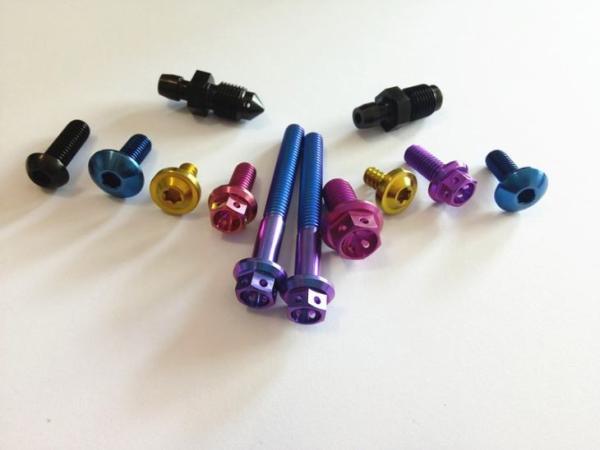 Motor Race Titanium Motorcycle Parts Ti6al4v Bolts Screw With Anodize Color