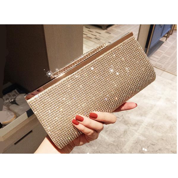 2019 new diamond-encrusted bag rhinestone lady clutch bride wedding banquet dinner party bag handbag for women