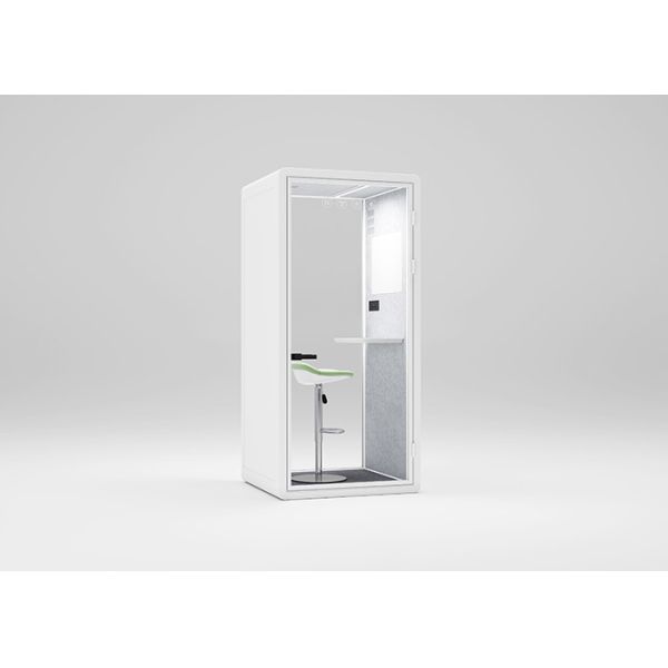 Soundproof Phone Booth Office Pod with Customizable Size and Tempered Glass for Private Workspaces