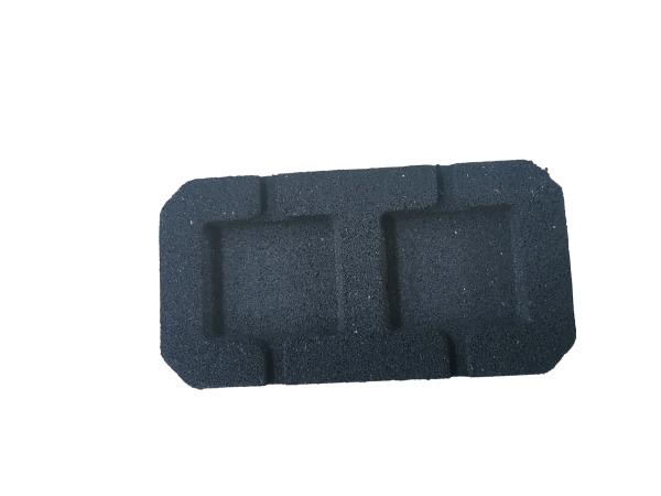 250mm Fix It Foot Black Air Conditioner Mounting Pad Anti Slip