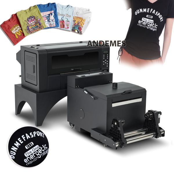 42cm Print Width A2 T Shirt Printing Inkjet Printer Dual Head Xp600 Powder Shaker Oven