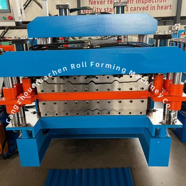 Double Layer Roll Forming Machine for Metal Roofing with 15m/min Speed 0.3-0.6mm Thickness and Chain Drive