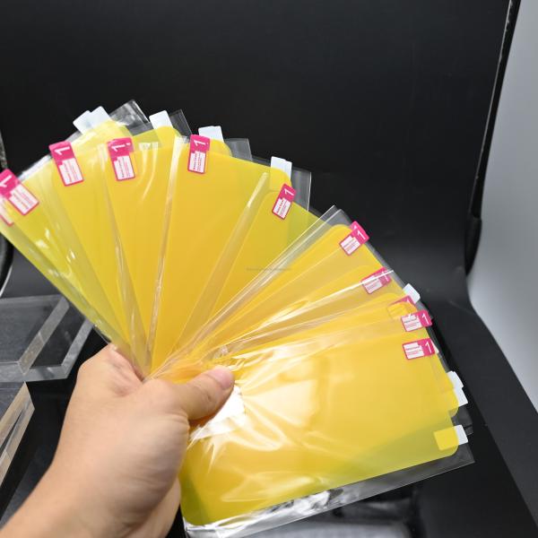 Yellow TPU Mobile Phone Back Sticker Water Coagulation Membrane For 13 Pro Max
