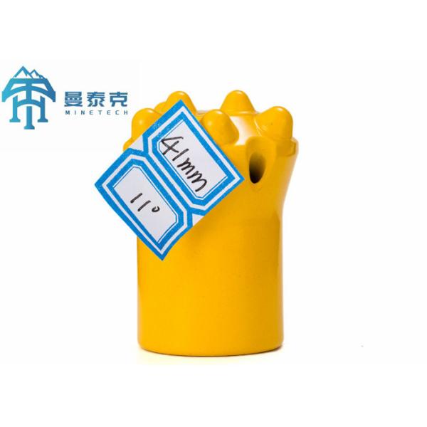 7 Degree Yellow 41mm Drilling Button Bit Forging Rock