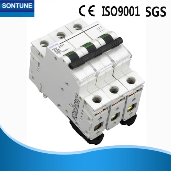 ST61 White Two Pole Circuit Breaker 400V With Adjustable Action Value