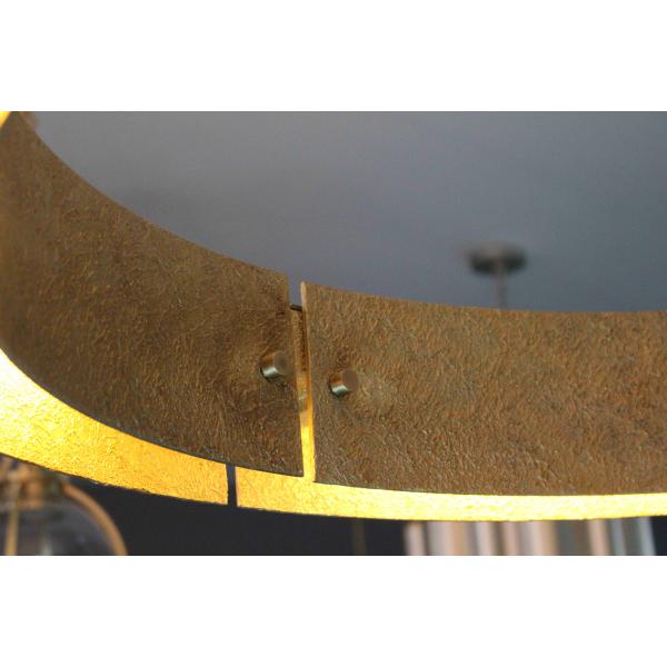 Chandelier à plafond de cristal en chrome poli