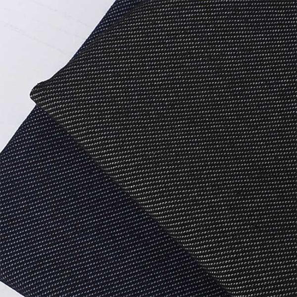 Functional Recycled Polyester Fabric Slub Twill Washed Denim 20S 280gsm 165cm