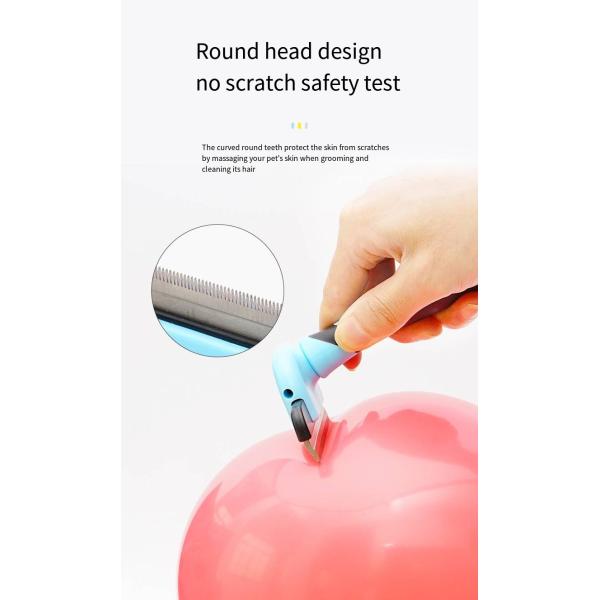 Домашние животные Плавучая расческа для волос Собака Нержавеющая сталь Прекрасная зубная щетка Кошка Разъемный портативный ухоженный расческа