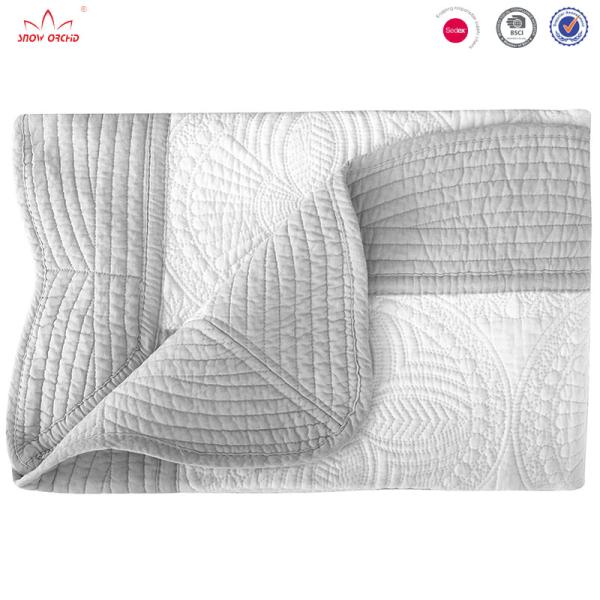 Handmade Monogrammed Quilt Blanket Personalized Patchwork Baby Blanket ,