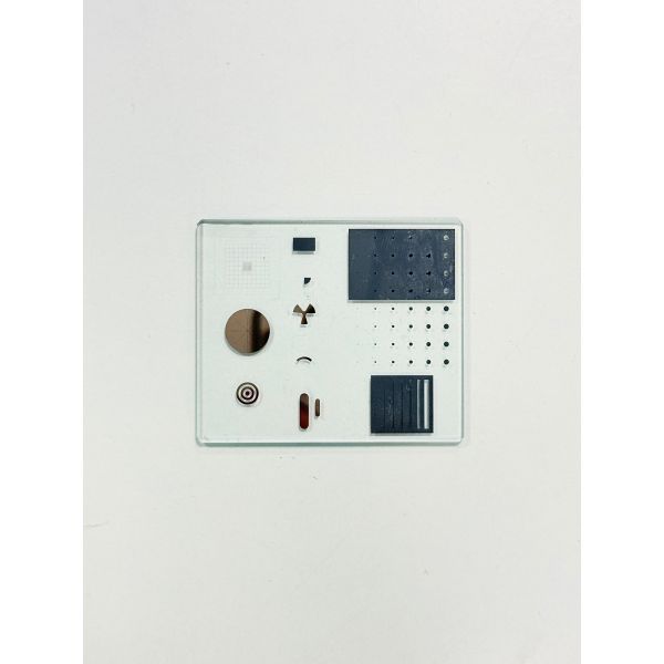 High-Accuracy Multi-Graphic Calibration Glass for 2D/3D Microscope and Instrument Setup