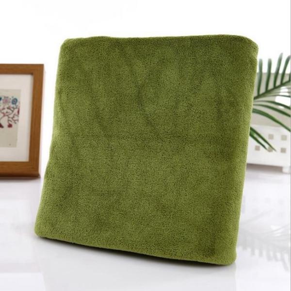 400gsm Lime Green Turquoise Microfiber Extra Large Jumbo Bath Towels For Spa