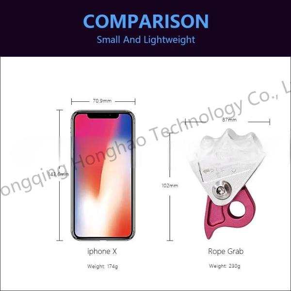 Manténgase seguro mientras se sube la cuerda de aluminio ligero agarre para la protección de caídas esenciales