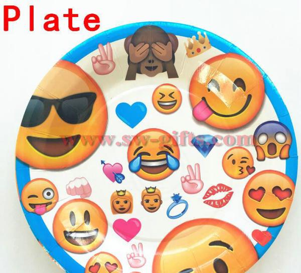 Emoji Smile Cry Kids Birthday Party Decoration Set Party Supplies Baby Birthday Party Pack event party supplies