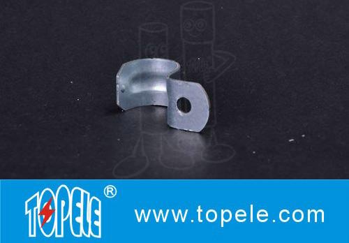 Zinc Plated Steel EMT Conduit And Fittings With One-hole Clip / EMT Conduit Strap