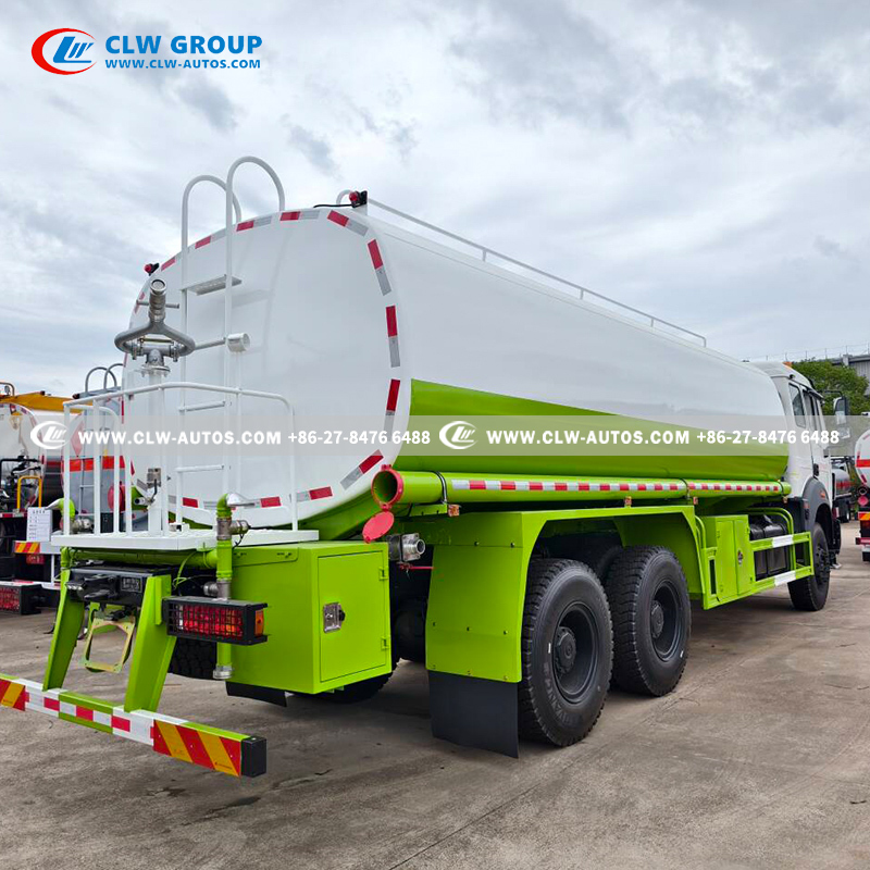 Beiben 6x4 20,000L Water Sprinkler Truck with WEICHAI 280-420HP Engine and Multi-Function Spraying System