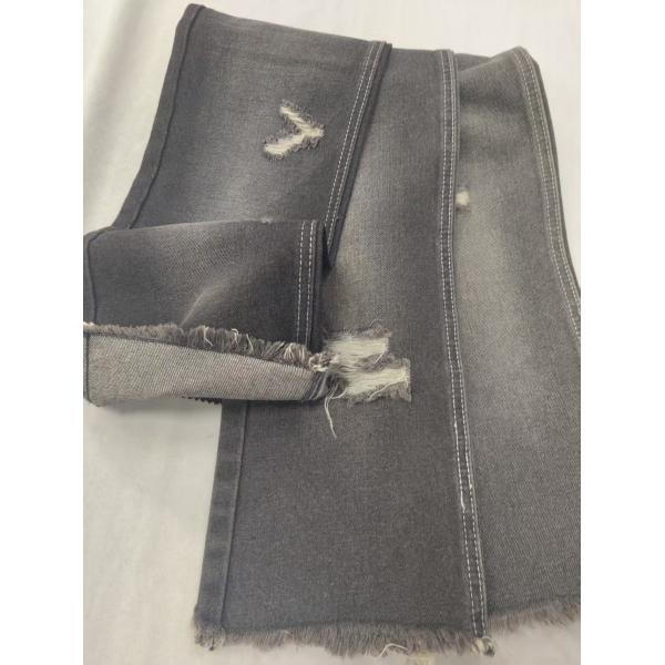 65%Cotton 12.5oz Cotton Rayon Polyester Black/White 180cm Denim fabric 7x7 JSD3085B