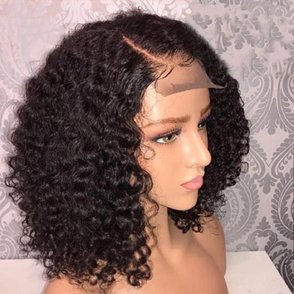 10 polegadas atam o cabelo extensões/100 humano real do cabelo da peruca de Bob do fechamento