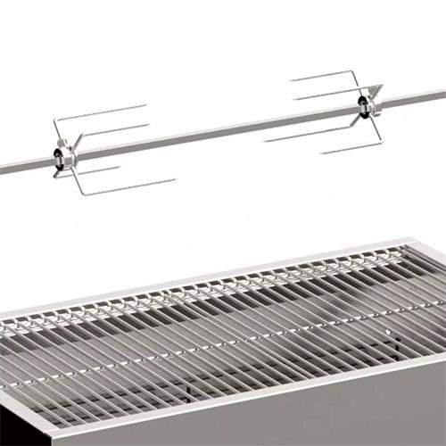 Stainless Steel Charcoal Bbq Grill With Rotisserie Spit Roast 125lb Capacity