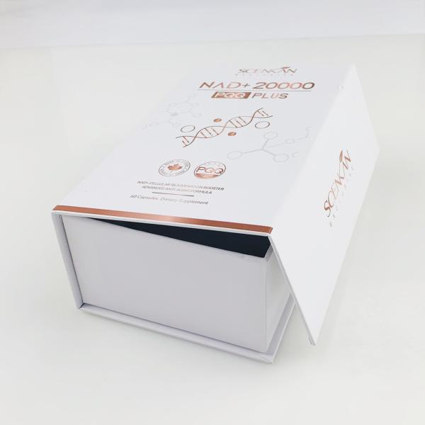 Custom Logo Luxury Gold foil Skin Care Product Makeup Flip Cardboard Gift Box Cosmetic Gift Set Magnetic Packaging Boxes