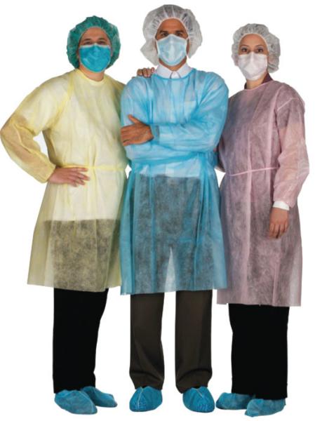Direct deal，the best selling isolation gown，SMS，blue,L&XL  surgical isolation gown