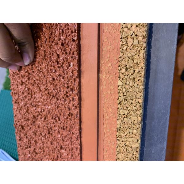 Атлетическое синтетическое резиновое скольжение следа IAAF системы сэндвича идущее анти-