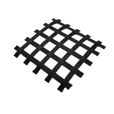 Alta resistência à tração Poliéster PVC Biassal Geogrid Design tradicional para industrial