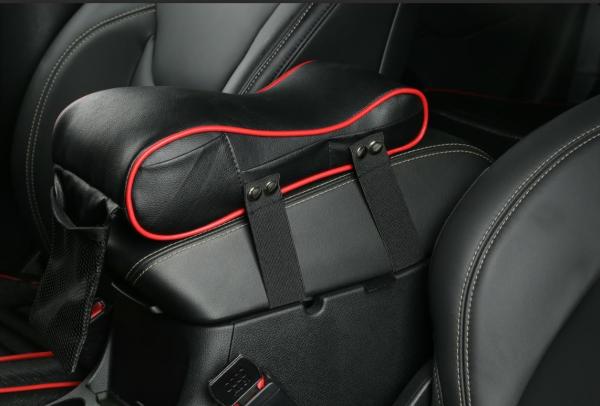 PU Leather Organizer Memory foam  Car Armrest Cushion