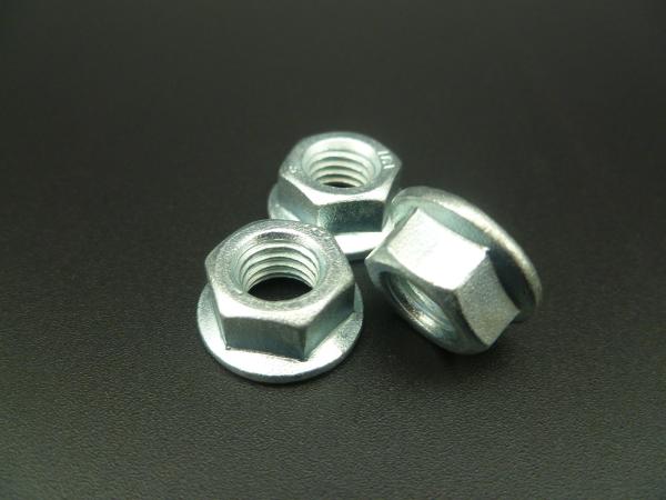 DIN6923 Flange nut DIN EN 1661 ISO 4161 Yellow Zinc Plated M3-m48 Size range Grade 4.8-12.8