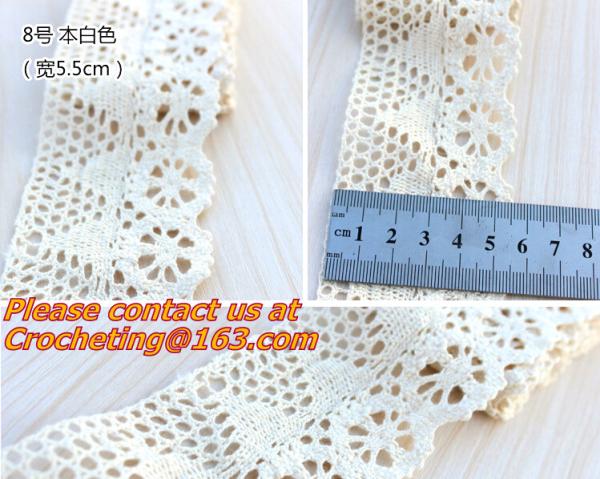white cotton lace, trimming lace,crocheted lace for diy,garment accessory