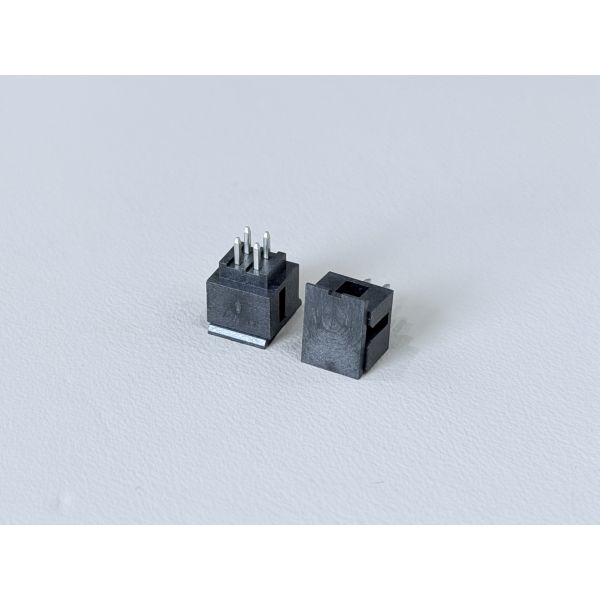 2.00mm Pitch 2×2 Pin Header Connector, Tin-Plated 100µ”, PCB Through-Hole Pin Header for Electronic Signal & Power Applications