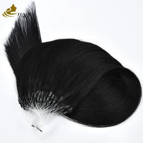 Straight Pre Bonded Nano Human Hair Extensions Microrings Extensions OEM