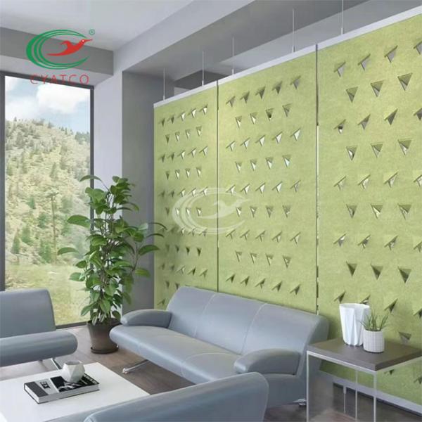Flameproof PET Felt Acoustic Panels Room Divider Harmless Multipurpose