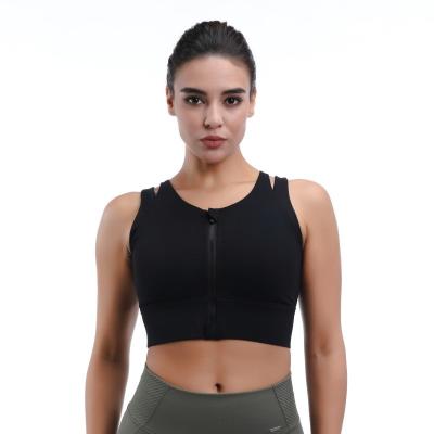 High Impact Reflective Vest Sports Bra Sustainable for Running