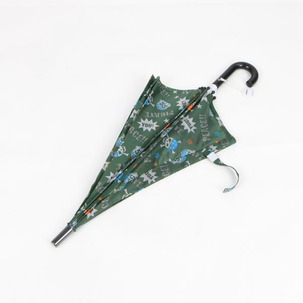 Child Kids Rain Umbrella Full Color Printing OEM Custom Design Zinc Plating Metal Pole
