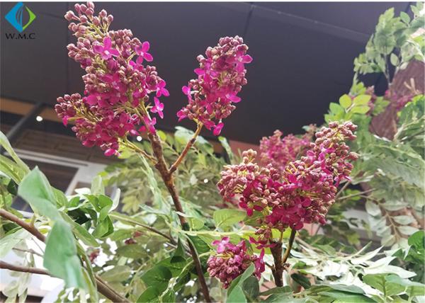 Outdoor Fake Lagerstroemia Indica Tree For Corner Decoration 3m Height