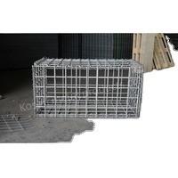 Cestas de malha de fios de gabião soldados com fios de ferro galvanizados e diâmetro de fio 3-6 mm