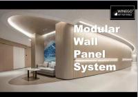 Panneaux muraux en contreplaqué laminé modulaires pour le salon