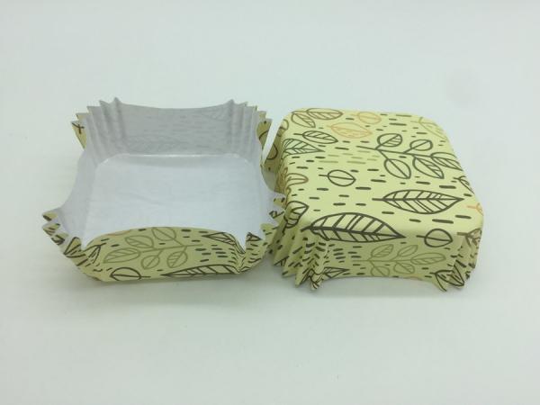Square Shape Paper Baking Cups Mint Green Mini Cupcake Liners Muffin Food Grade