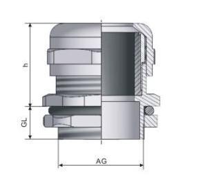 IP68 Медленная металлическая водонепроницаемая кабельная железа Pg/Metric/NPT Thread Other Size Customization